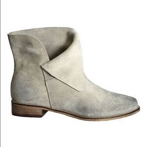 Dee Keller Article Elsy Tan Suede Fold Over Bootie 37.5 US 7.5 Boho Cottagecore